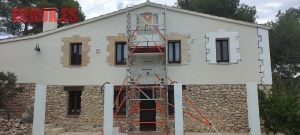 Mural Rotulacion Reloj De Sol Sant Pere De Ribes Pintado A Mano 300x100000
